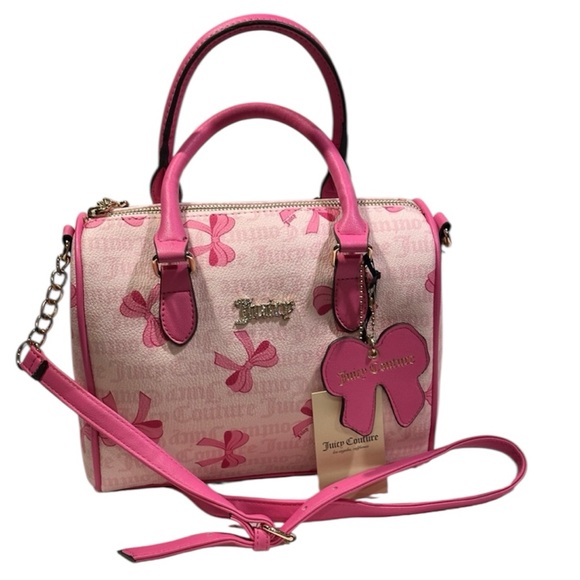 NWT Juicy Couture Pink Bow Satchel Bag $89 - Picture 4 of 4